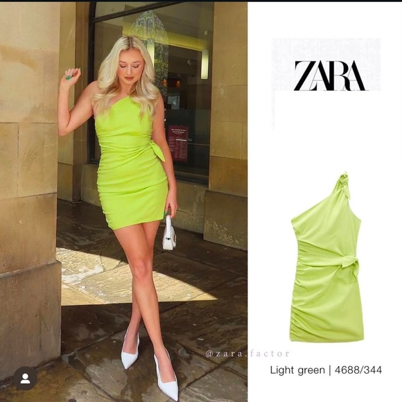 💚ASYMMETRIC MINI DRESS - Picture 1 of 9